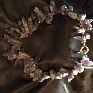 Custom made amethyst necklace